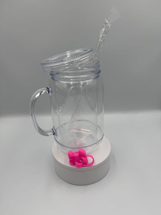 22oz Mason Jar w/handle