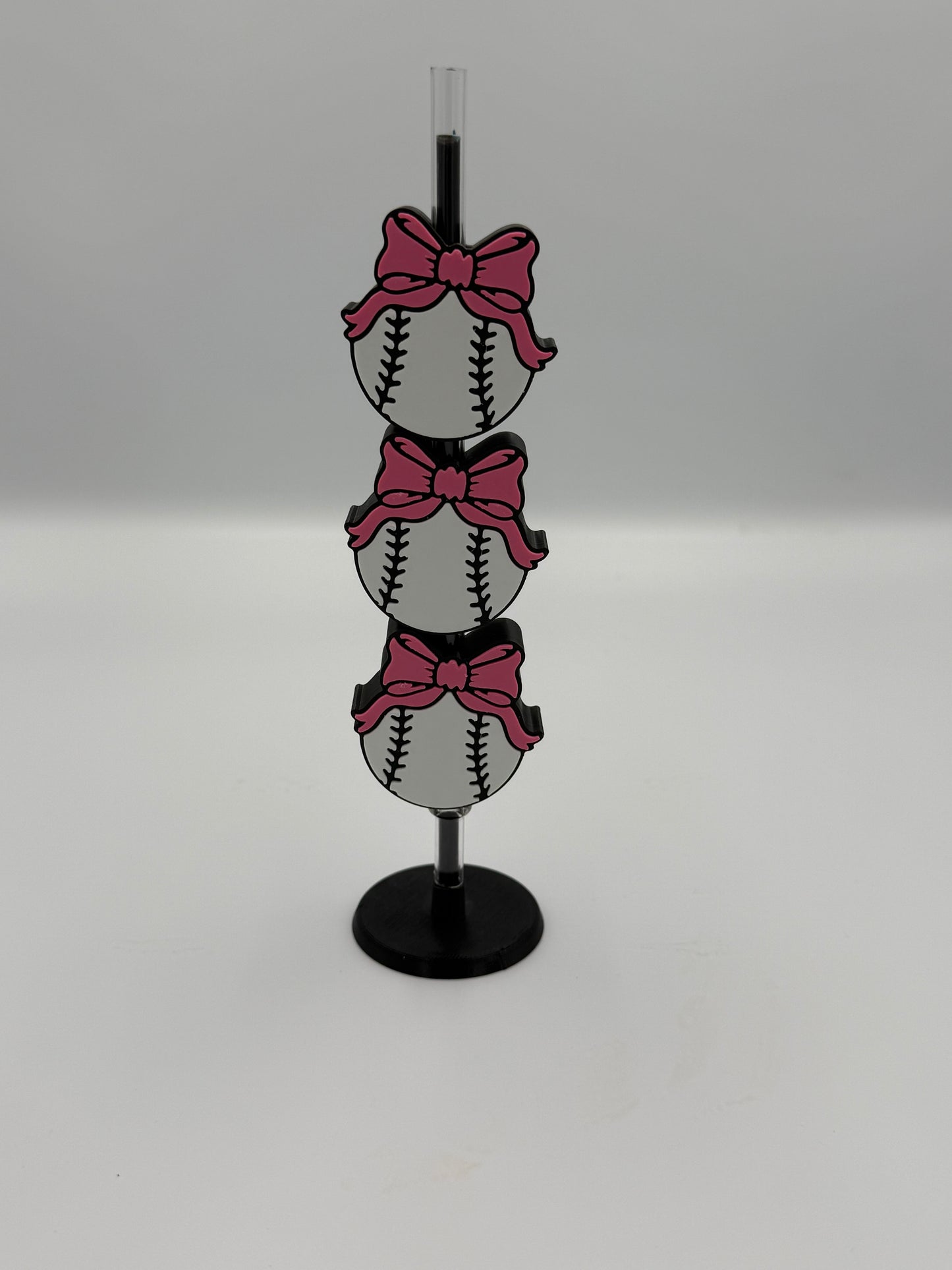 Baseball Pink Bow